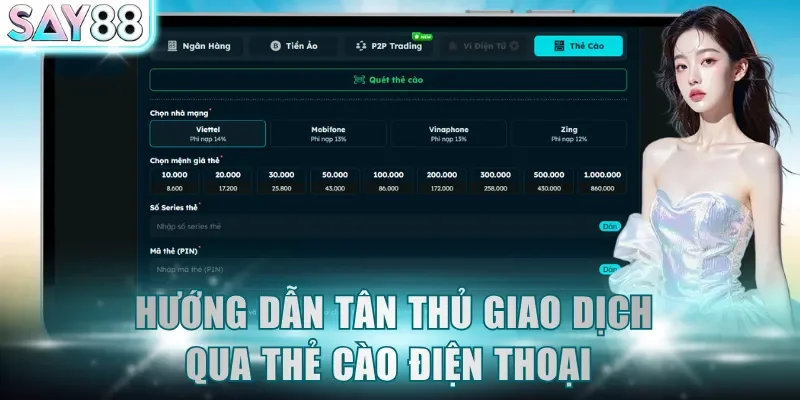 Hướng dẫn tân thủ giao dịch qua thẻ cào điện thoại 