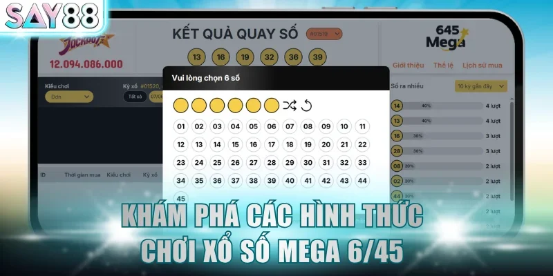 Khám phá các hình thức chơi xổ số Mega 6/45